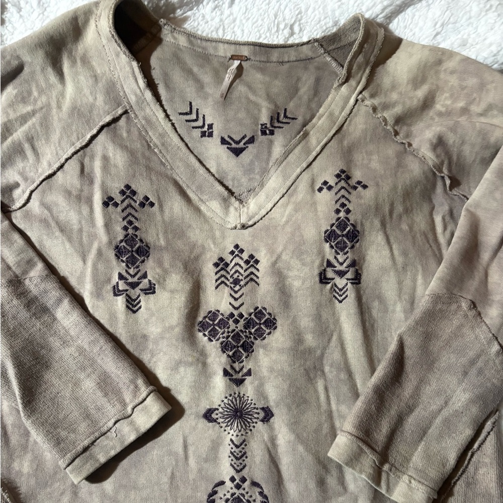 Free People taupe Shirt